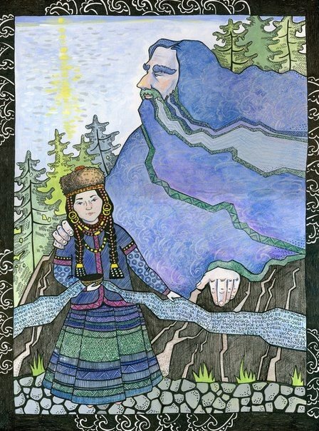 Дочь Байкала Ангара и богатырь Енисей