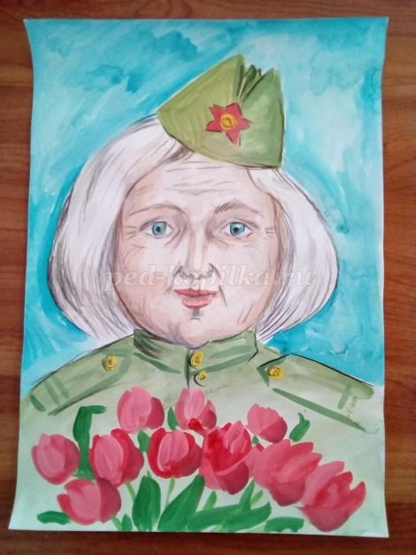 Портрет военного для детей