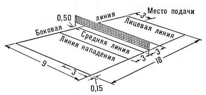Разметка волейбольного поля