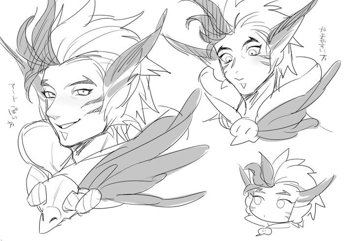 Шая и Рейкан карандашом