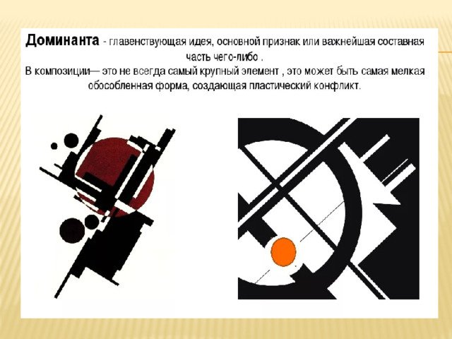 Доминанта и акцент в композиции