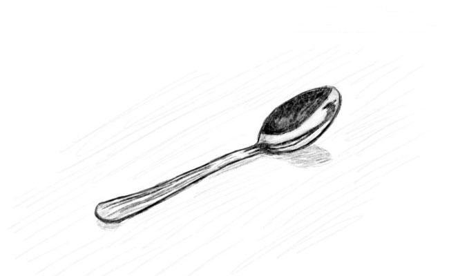 Ложка карандашом