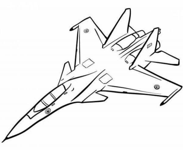 Маленький военный самолет