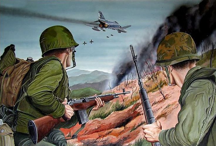 Война во Вьетнаме рисунки