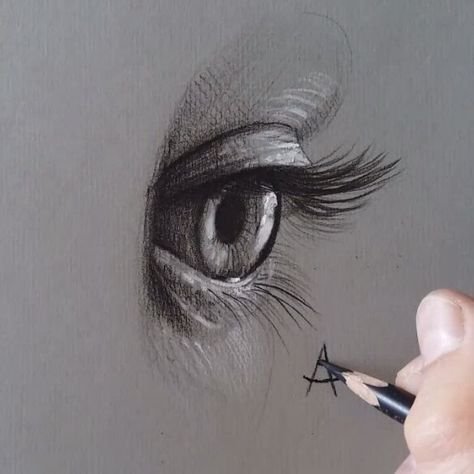Рисунок углем легкий
