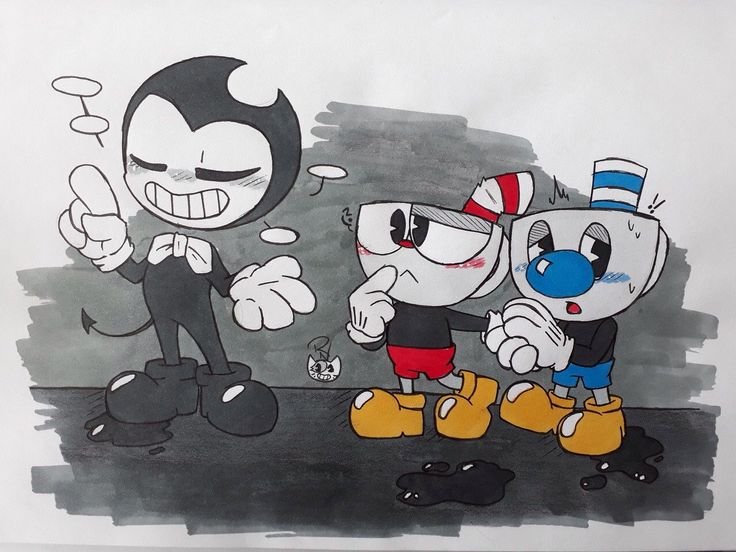 Cuphead Bendy игра