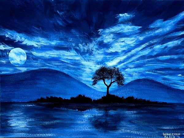 Пейзаж ночь