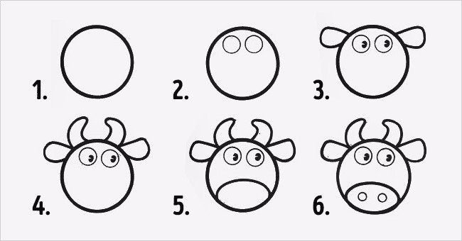 Схемы для рисования для детей 3-4 лет