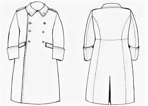 Солдатская шинель рисунок