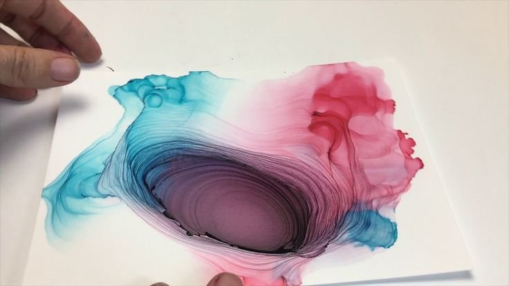Техника рисования alcohol Ink