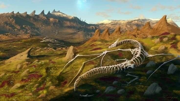 Драконий хребет Геншин арт