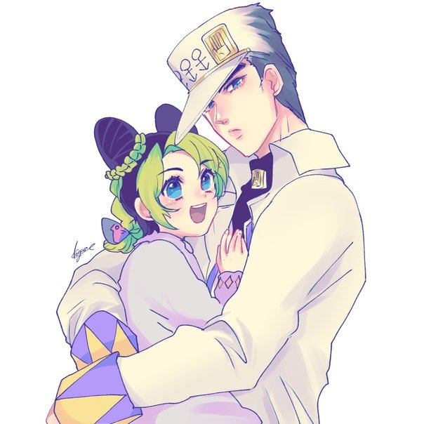 Jotaro and Jolyne