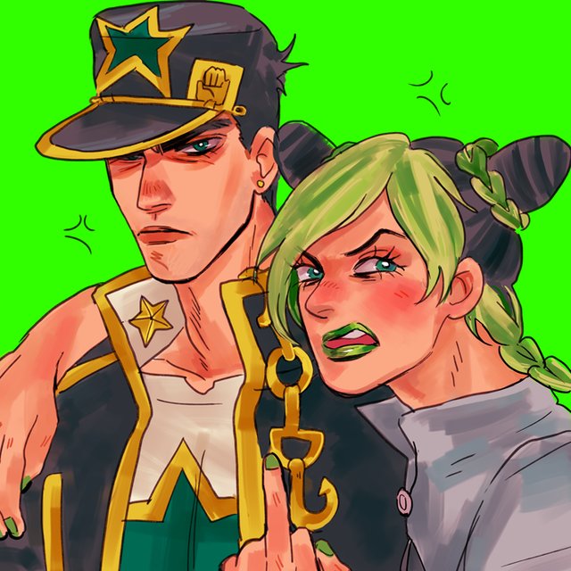Jotaro и мать Джолин