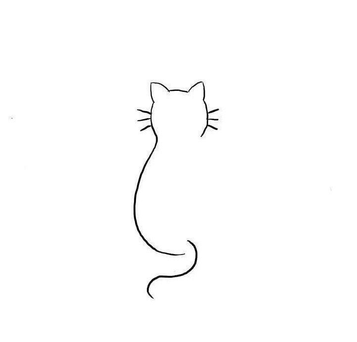 Кошка эскиз