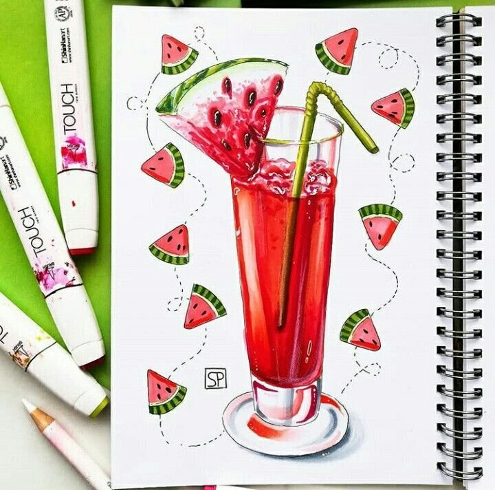 Рисунки маркерами