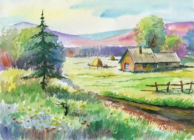 Пейзаж рисунок