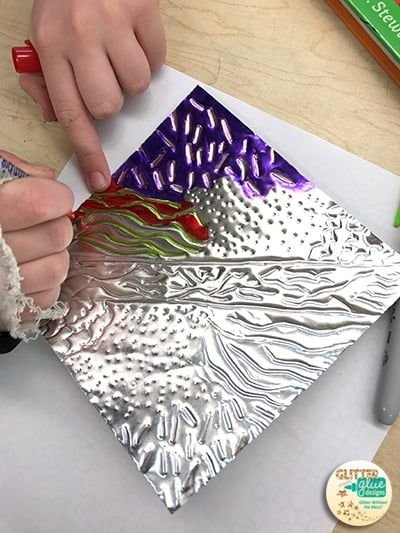 Панно из фольги для детей