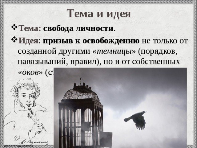 Иллюстрация к стихотворению узник Пушкина