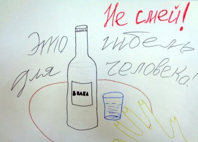 Рисунок на тему нет алкоголю