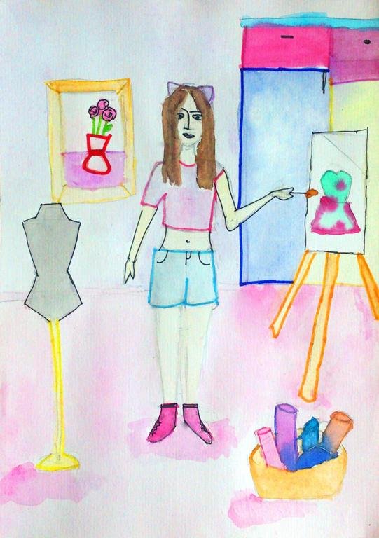 Детские рисунки на тему профессии