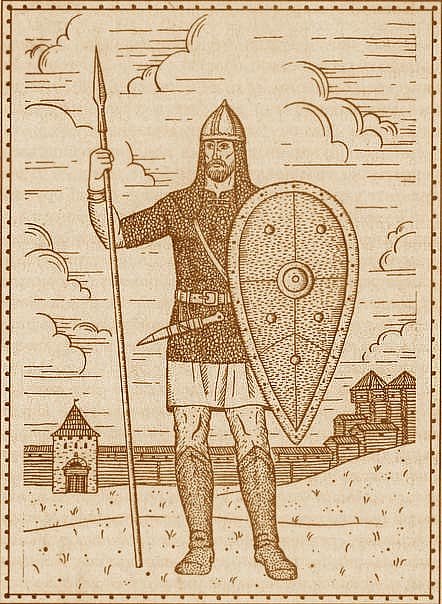 Древнерусский воин-защитник Александр Невский