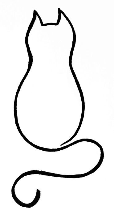 Кот одной линией