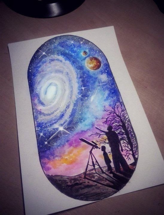 Рисование космос