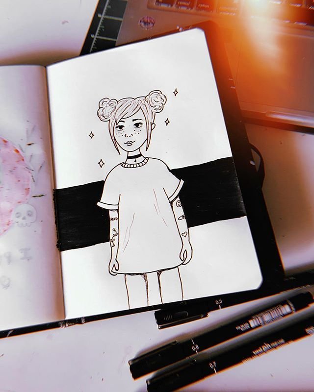 Маленькие рисунки для скетчбука люди