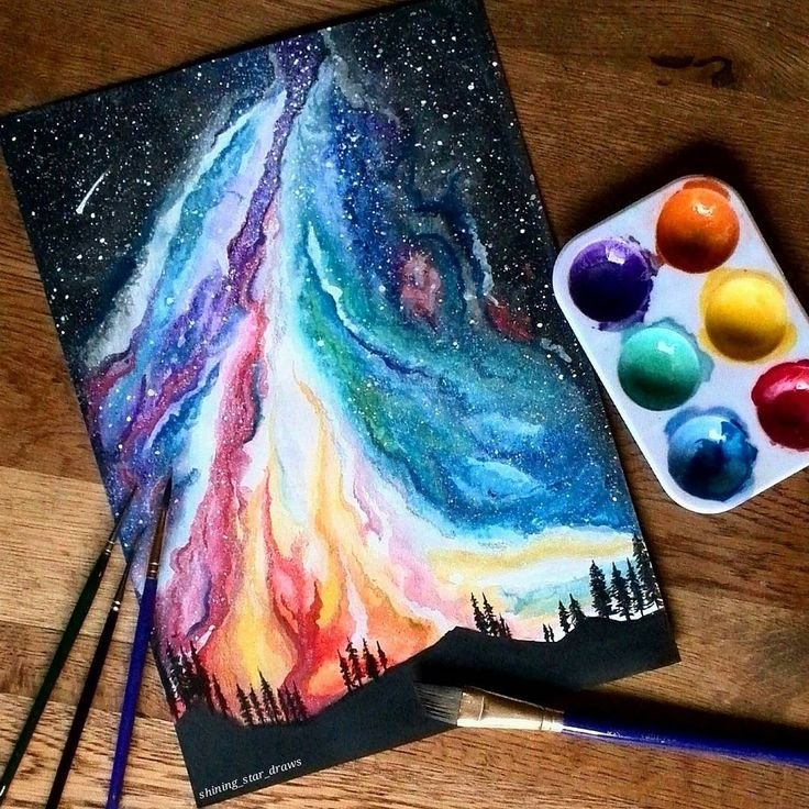 Космос акварелью