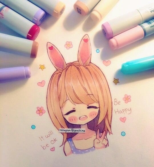 Аниме фломастерами