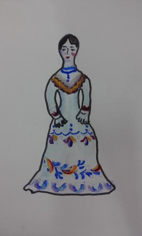 Рисунок казачки