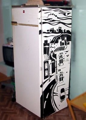 Раскрашенные шкафчики