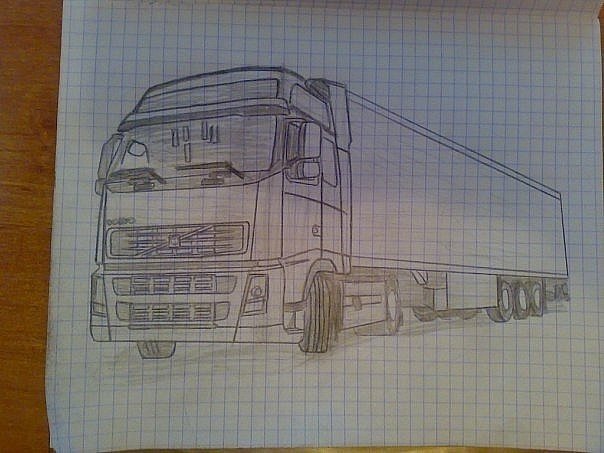 Грузовик рисунок