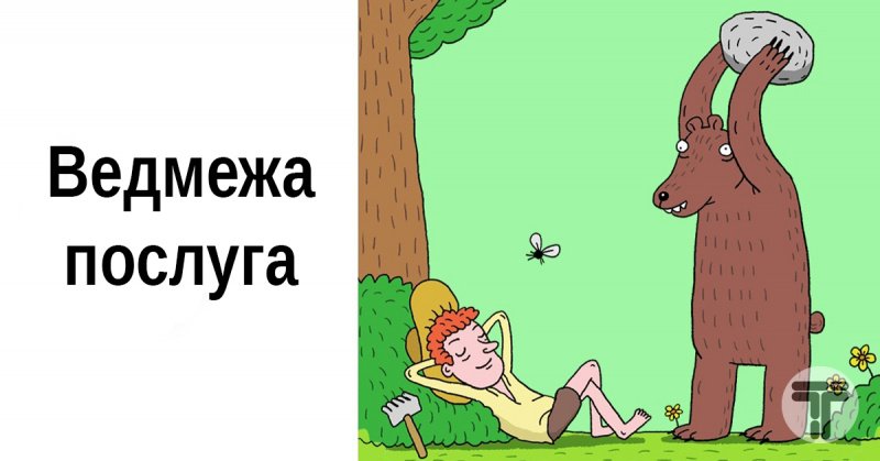 Медвежья услуга фразеологизм
