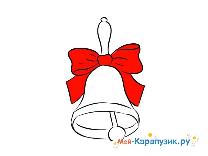 Колокольчик школьный шаблон