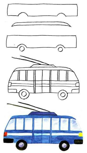 Транспорт рисунок