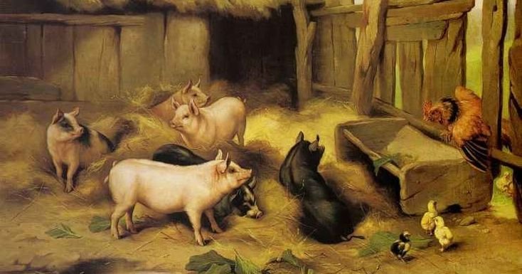 Картина Скотный двор Эрмитаж