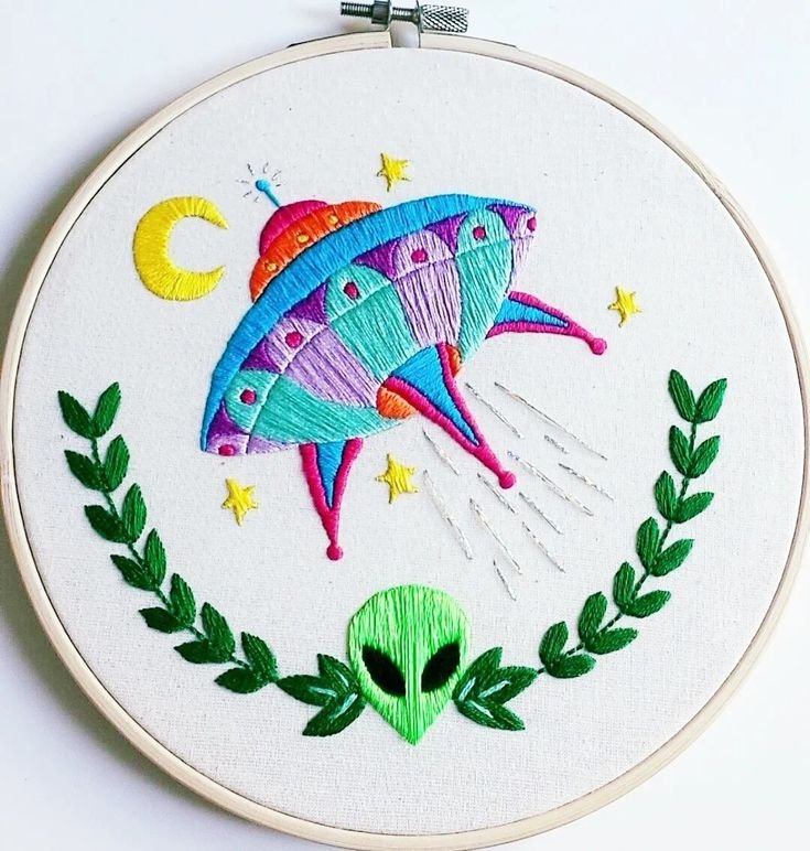 Современная вышивка гладью