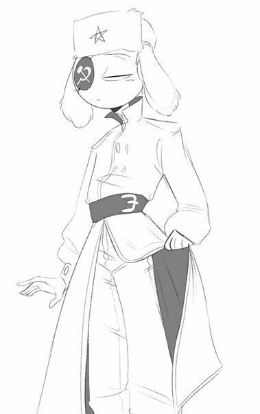 Раскраска Countryhumans
