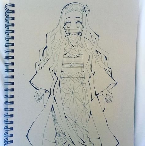 Недзуко рисунок карандашом