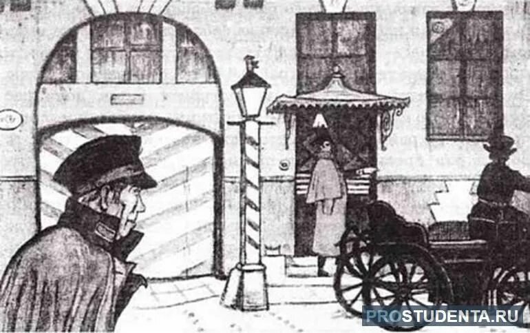 Самсон Вырин в доме Минского художник м.Добужинский 1905 г