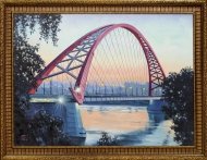 Бугринский мост Новосибирск рисунок детский