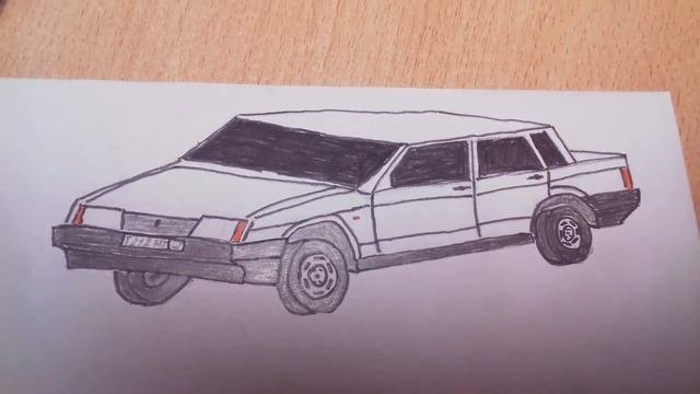 ВАЗ 21099 рисунок спереди
