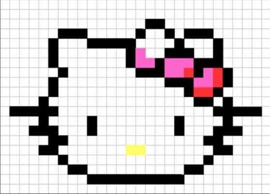Рисунки по клеточкам девочки маленькие