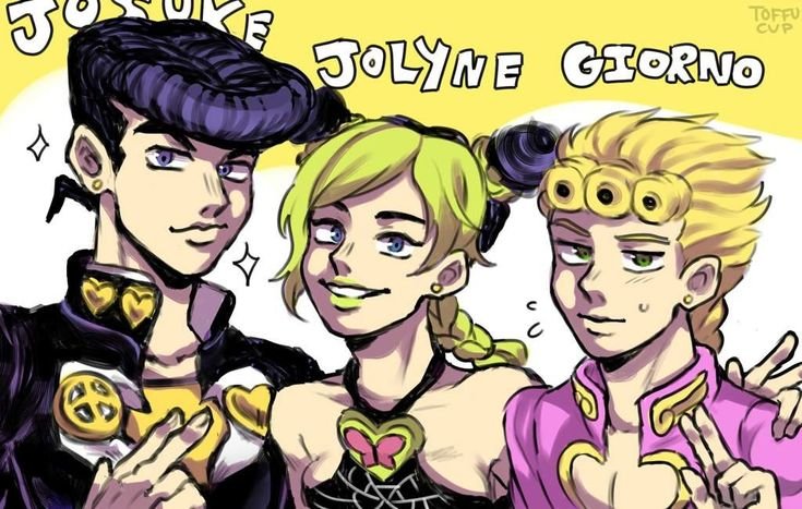 Giorno and Jolyne