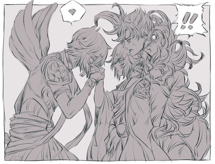 Lucilius Белиал Granblue Fantasy меч