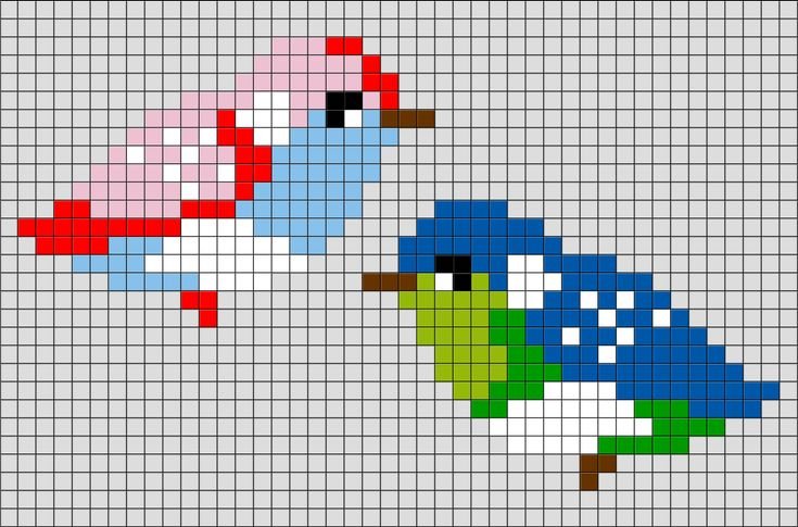 Рисунки по клеткам лёгкие