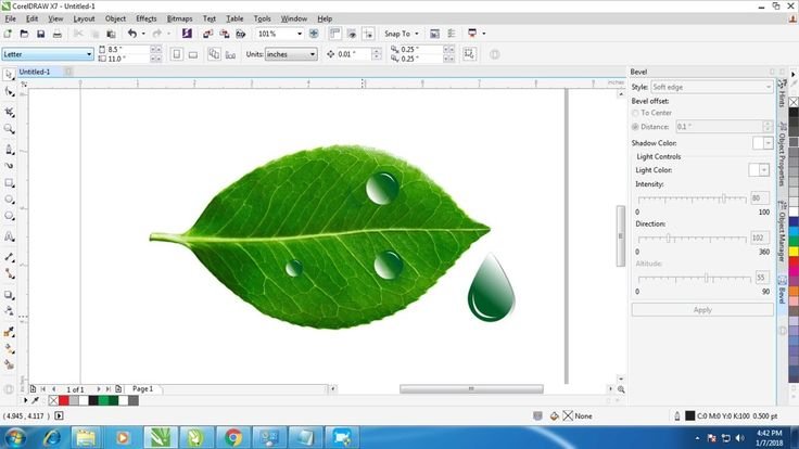 Упражнение coreldraw