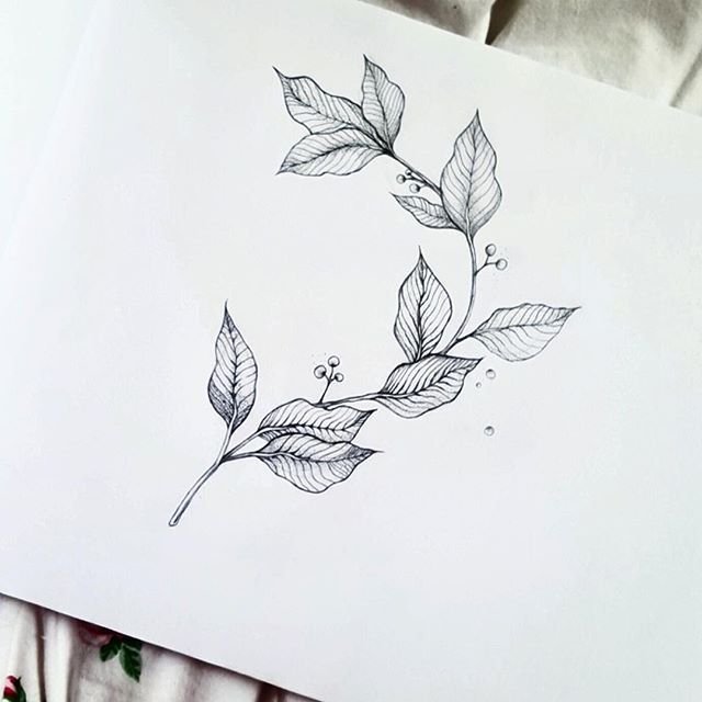 Листья эскиз