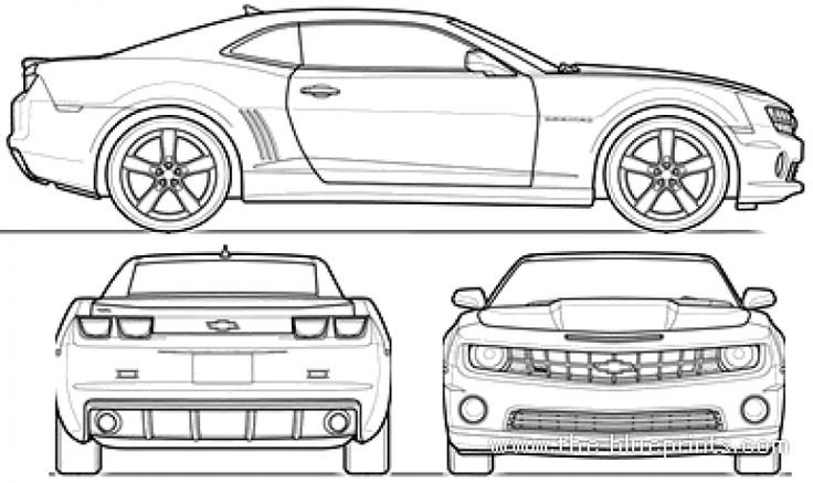 Chevrolet Camaro zl1 чертёж